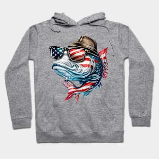 Cool American Bass Fish #1 Hoodie